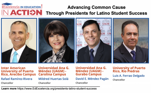 Graphic - Four Puerto Rico Chancellors join with Excelencia in Education